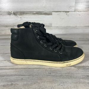Ugg Women's Black Lace-Up High-Cut‎ Sneaker Shoes Size 8